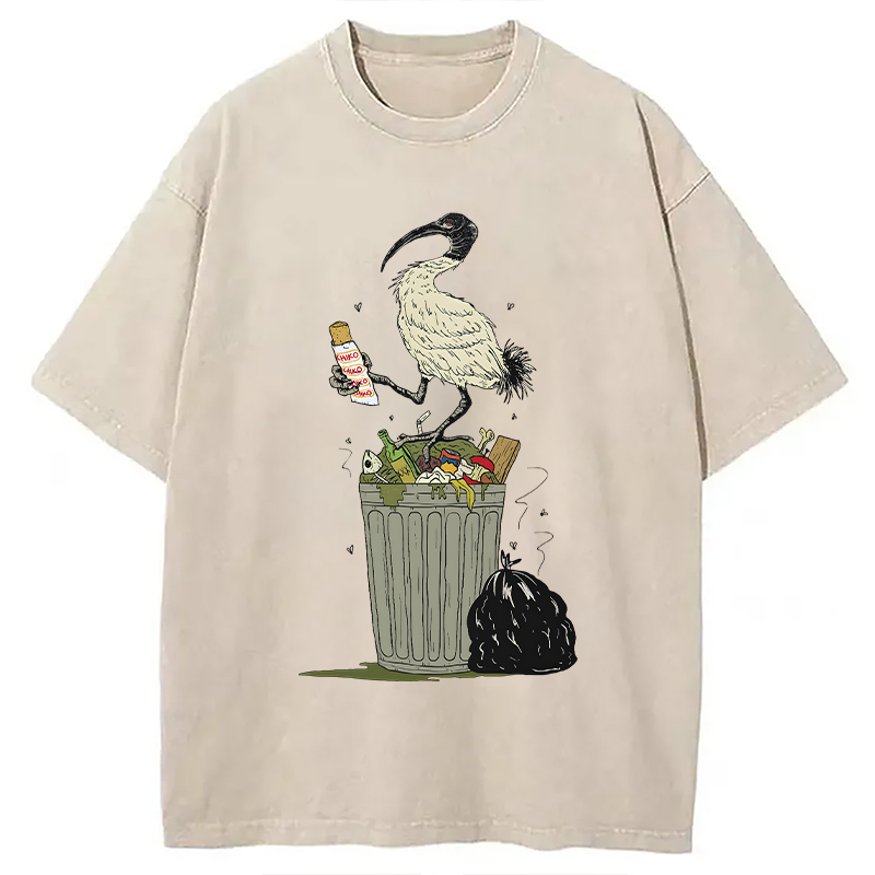 Tokyocanvas Bin Chicken Washed T-Shirt