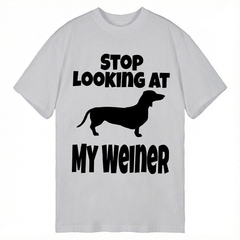 Tokyocanvas Stop Looking At My Weiner Classic T-Shirt