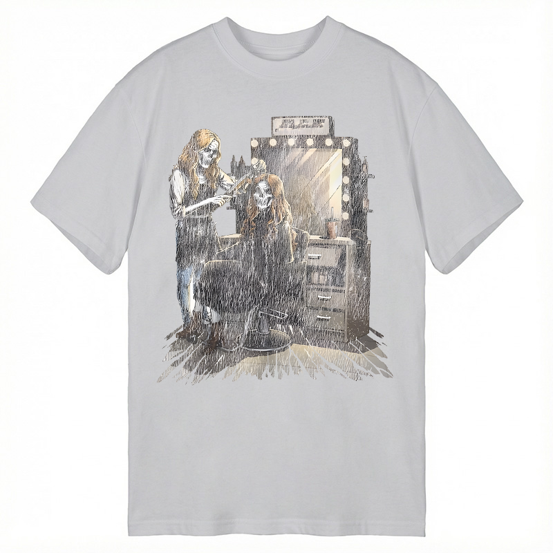 Tokyocanvas Skeleton Hair Cut Classic T-Shirt