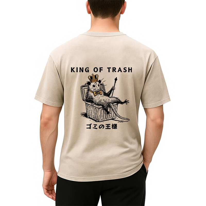 Tokyocanvas King Of Trash Back Washed T-Shirt