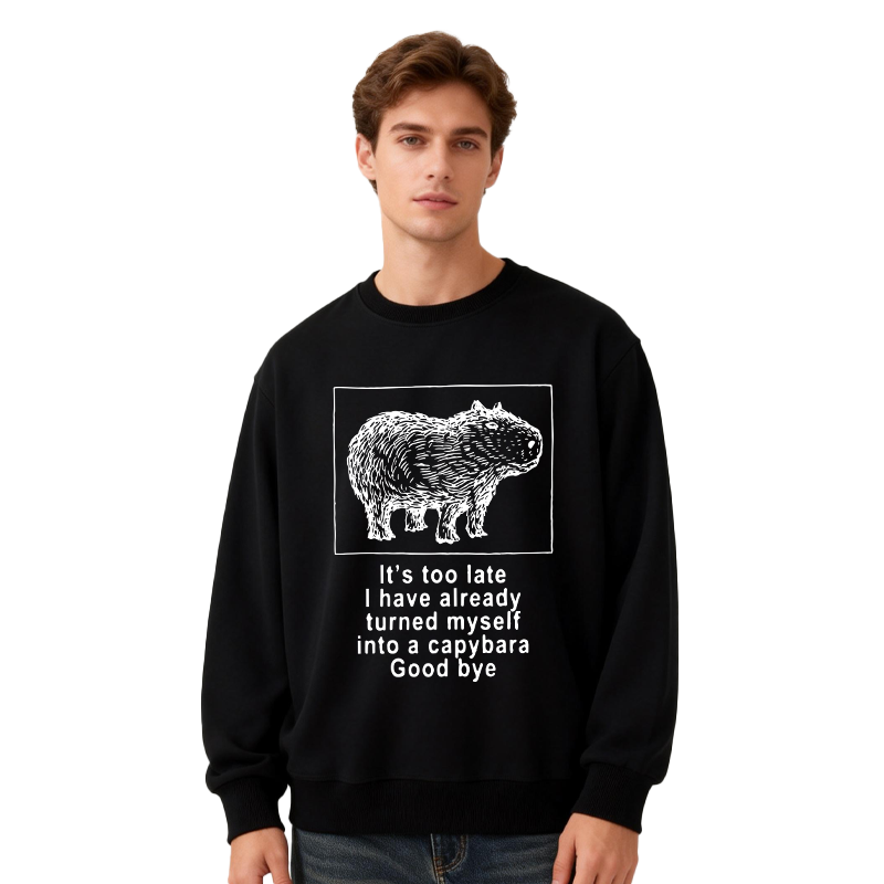 Tokyocanvas I Have Turned Myself Into A Capybara Classic Sweatshirt