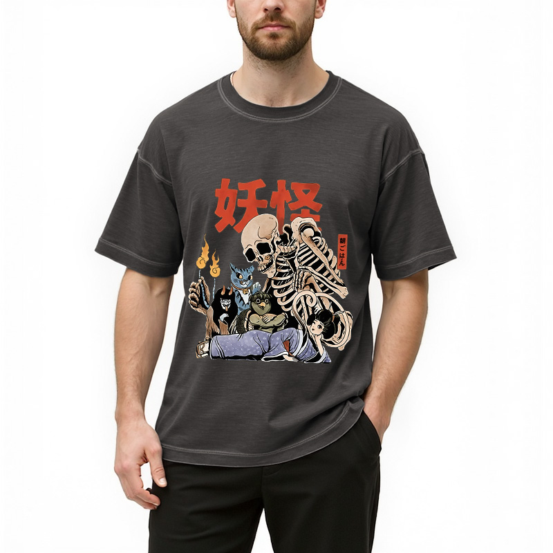 Tokyocanvas The Yokai Club Gradient Washed T-Shirt