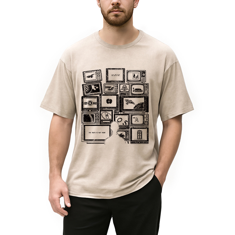 Tokyocanvas Finding Favorite Music Radio Washed T-Shirt