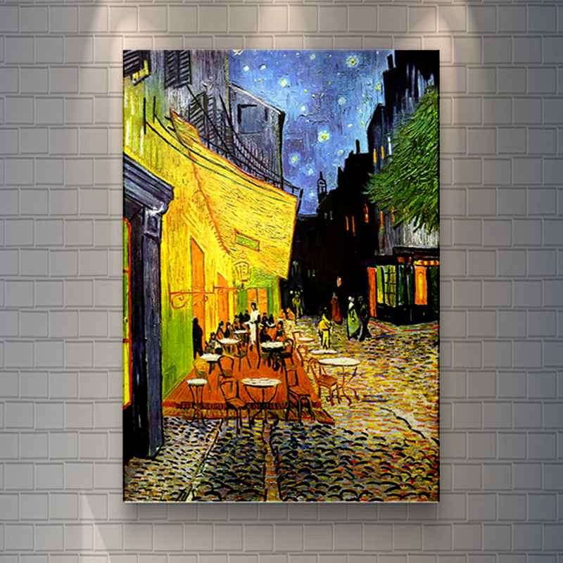 Tokyocanvas Vincent Cafe Terrace at Night Print