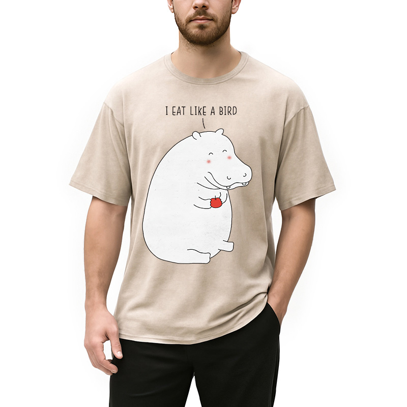 Tokyocanvas Humble Hippo Washed T-Shirt