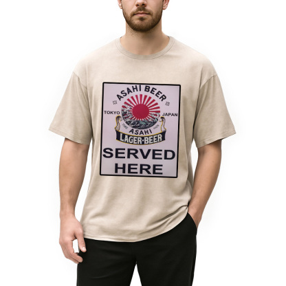 Tokyocanvas Japan Japanese Beer Bar Washed T-Shirt