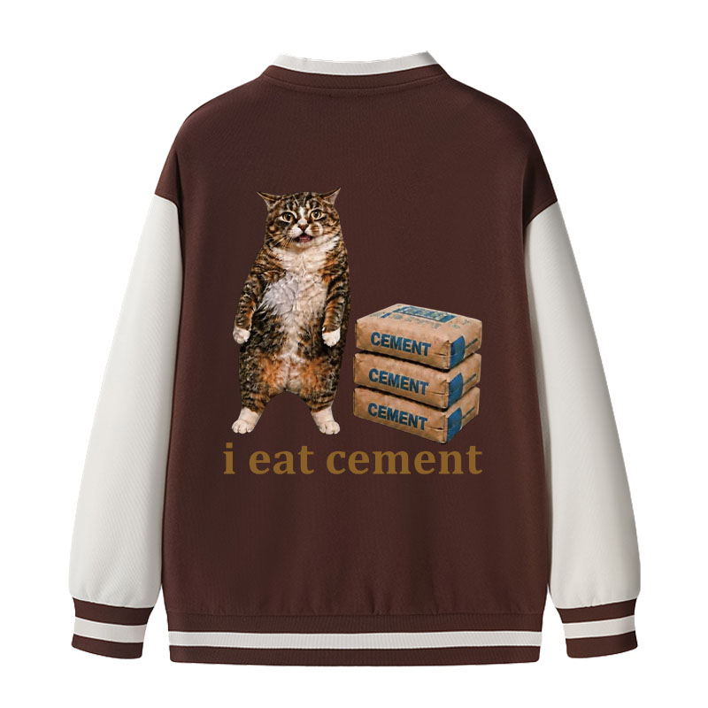 Tokyocanvas I Eat Cement Civet Cat Varsity Jacket