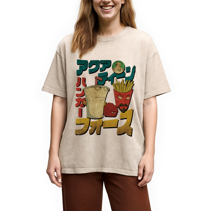 Tokyocanvas Aqua Teen Hunger Force Washed T-Shirt