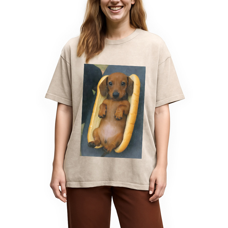 Tokyocanvas Real Hot Dog Washed T-Shirt