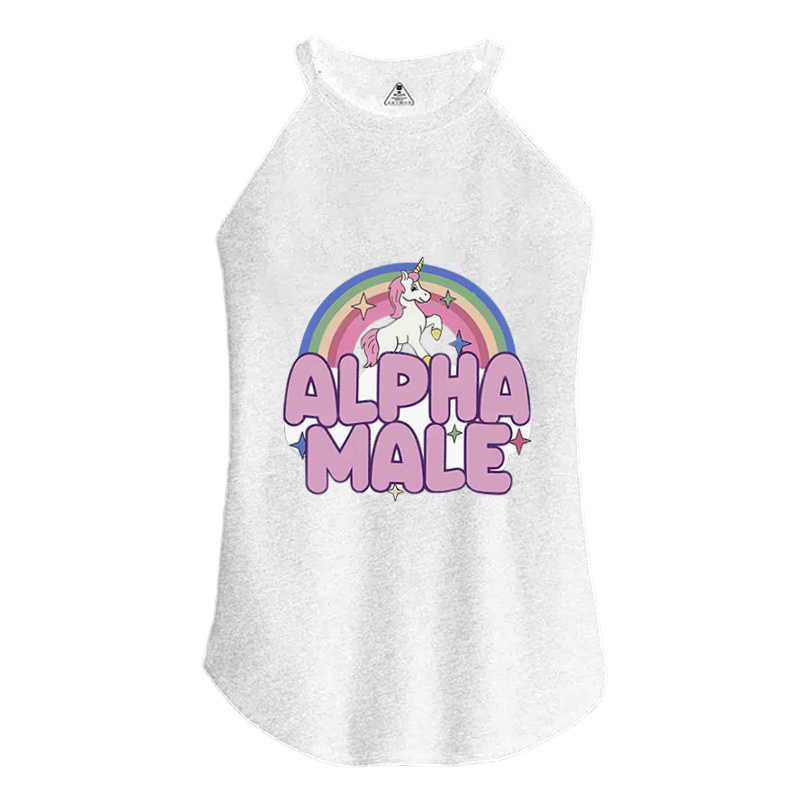 Tokyocanvas Rainbow Unicorn Alpha Male Cotton Tank