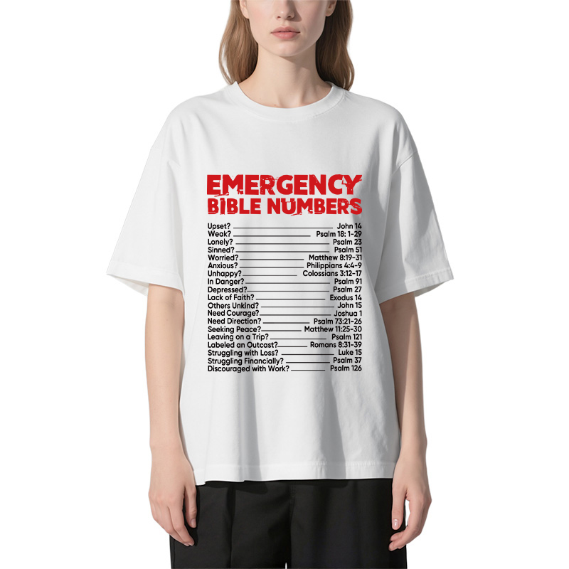 Tokyocanvas Bible Emergency Numbers Classic T-Shirt