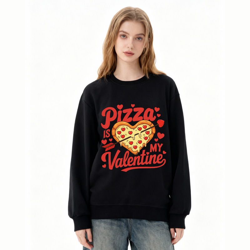 Tokyocanvas Pizza Is My Valentine Classic Sweatshirt