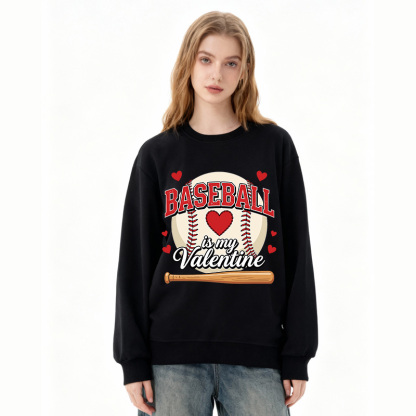 Tokyocanvas Baseball Is My Valentine Classic Sweatshirt