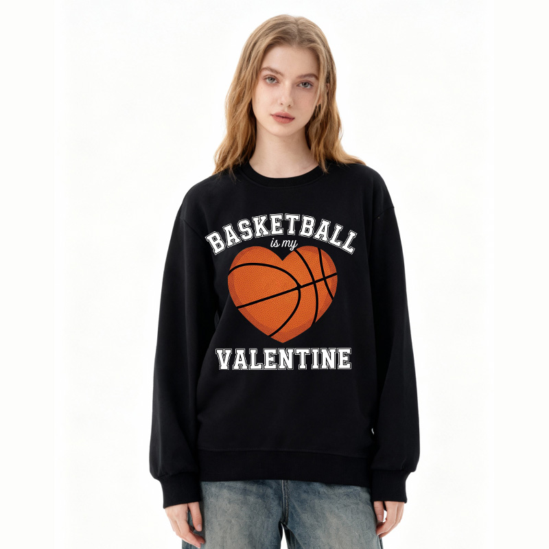 Tokyocanvas Basketball Is My Valentine Classic Sweatshirt