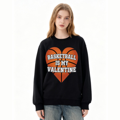 Tokyocanvas Heart Basketball Valentine Classic Sweatshirt