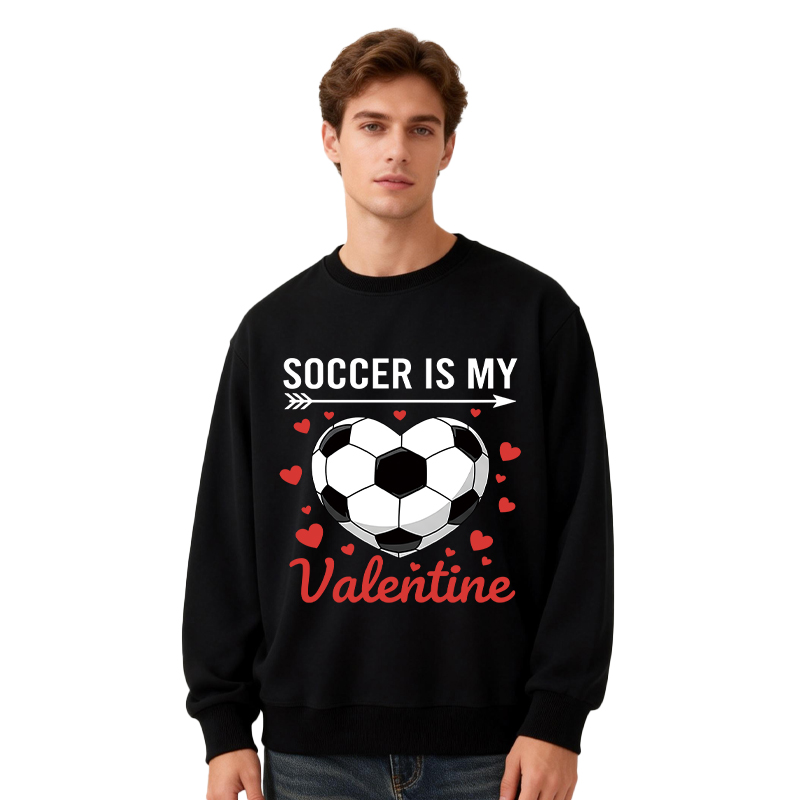 Tokyocanvas Soccer Is My Valentine Classic Sweatshirt