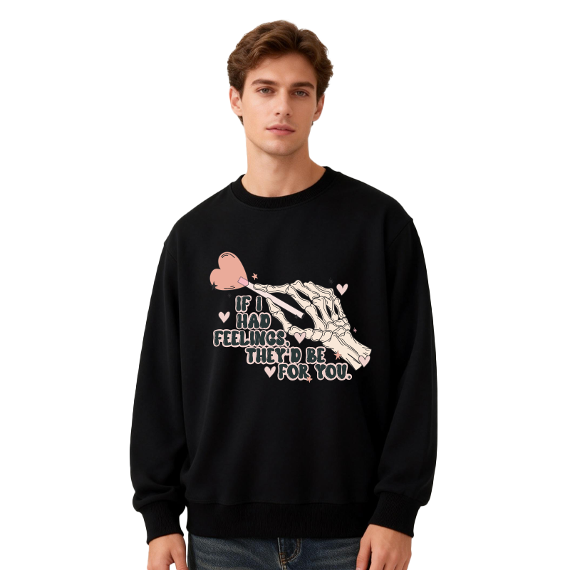 Tokyocanvas Skeleton Valentines Day Classic Sweatshirt