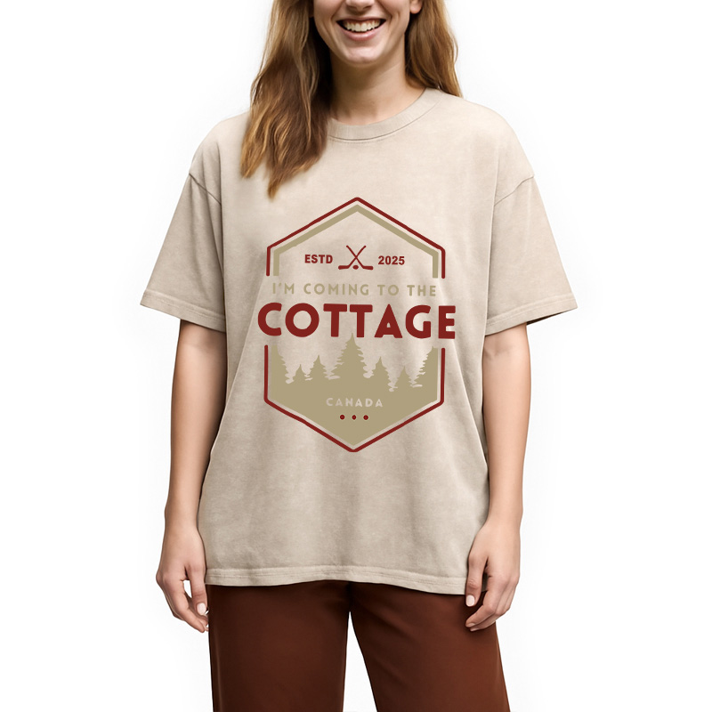 Tokyocanvas Coming To The Cottage Washed T-Shirt