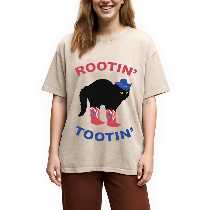 Tokyocanvas Rootin Tootin Washed T-Shirt