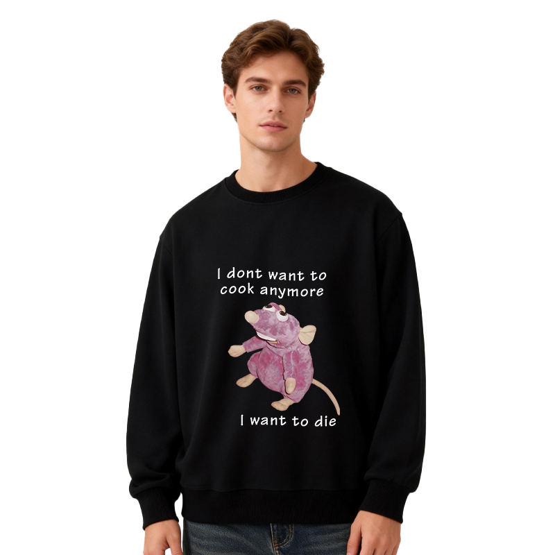 Tokyocanvas I Don't Want To Cook Anymore Classic Sweatshirt