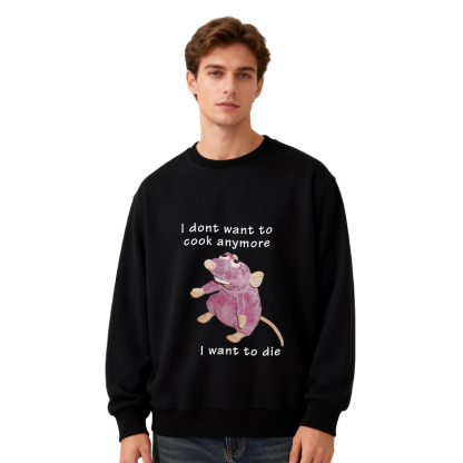 Tokyocanvas I Don't Want To Cook Anymore Classic Sweatshirt