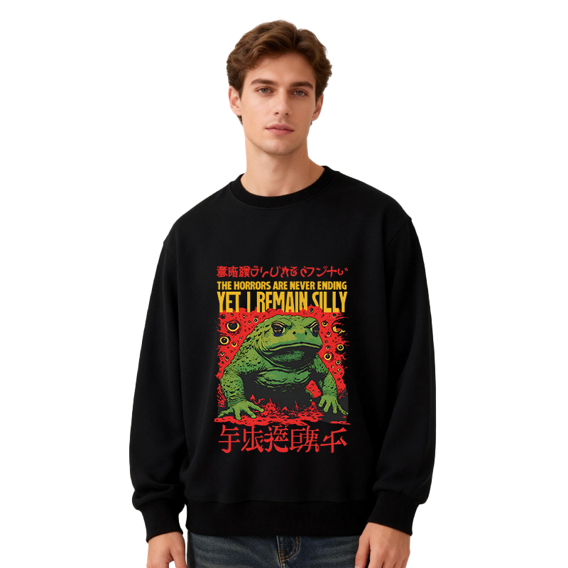 Tokyocanvas The Horrors Are Never Ending Classic Sweatshirt
