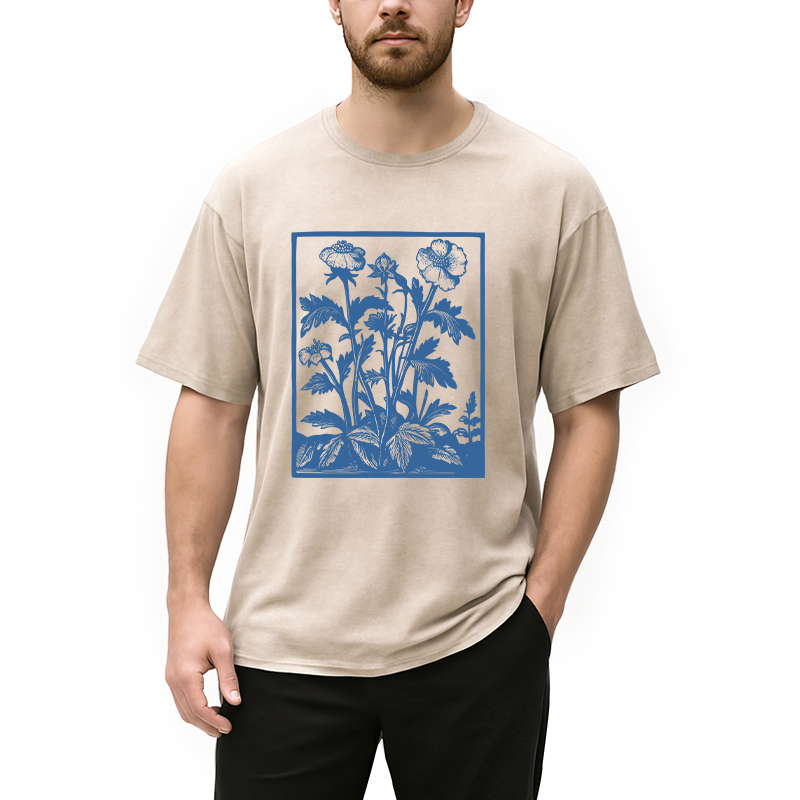 Tokyocanvas Wildflowers Washed T-Shirt