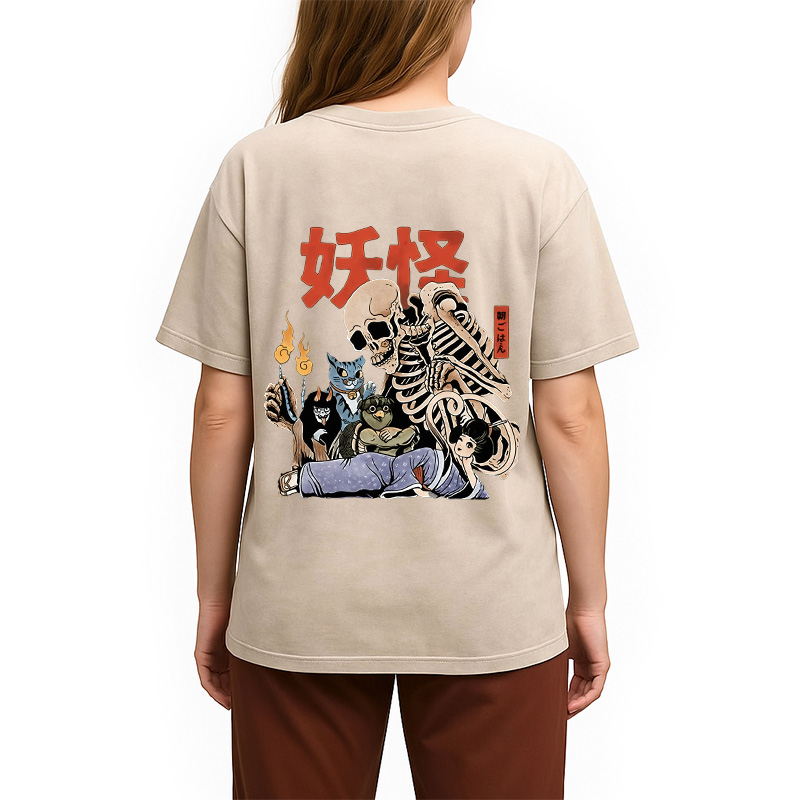 Tokyocanvas The Yokai Club Back Washed T-Shirt