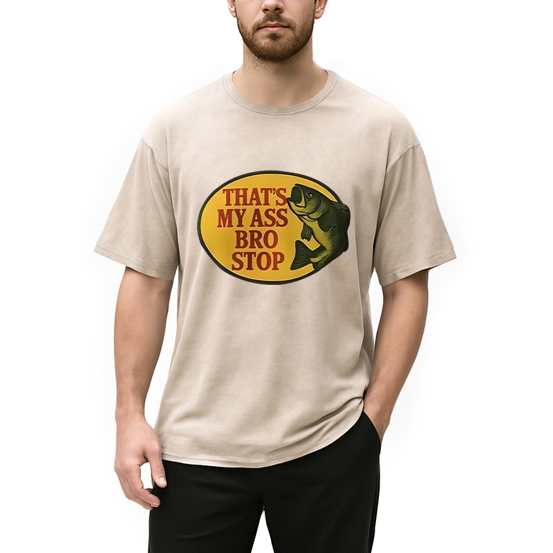 Tokyocanvas Bro Stop Washed T-Shirt