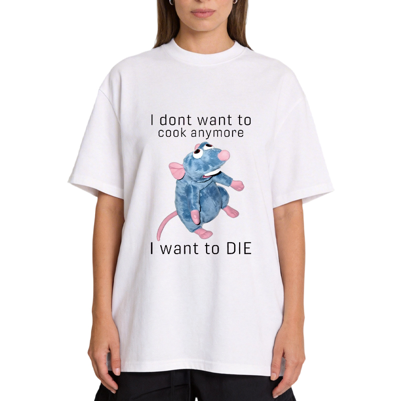 Tokyocanvas I Don't Want To Cook Anymore I Want To Die Rat Classic T-Shirt