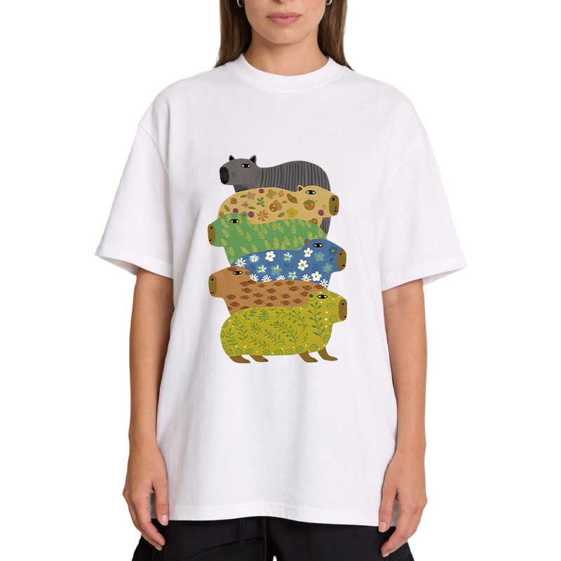 Tokyocanvas Colorful Capybaras Classic T-Shirt