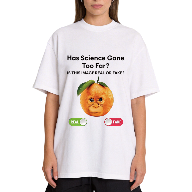 Tokyocanvas Has Science Gone Too Far Orange Monkey Classic T-Shirt