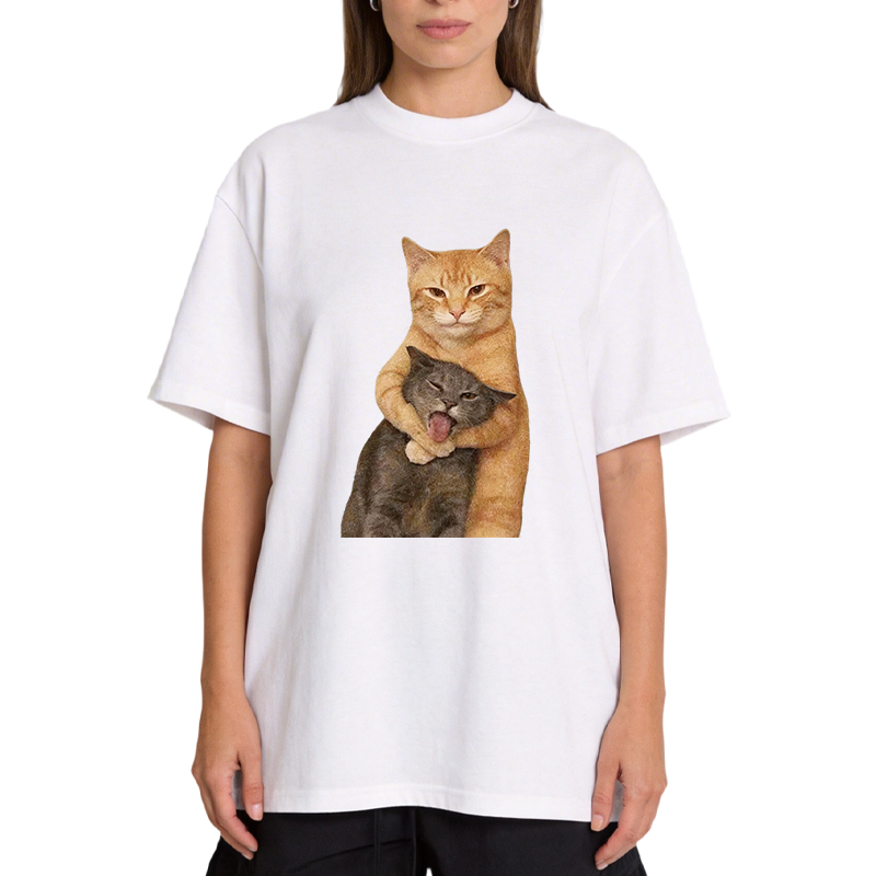 Tokyocanvas Fighting Cat Meme Classic T-Shirt