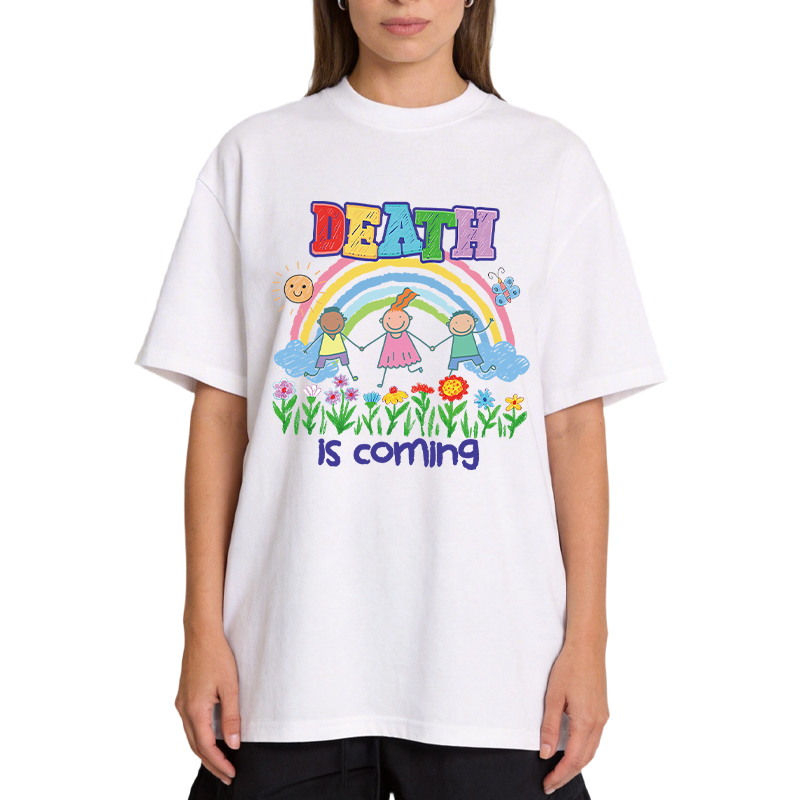Tokyocanvas Funny Genz Humor Death Is Coming Classic T-Shirt