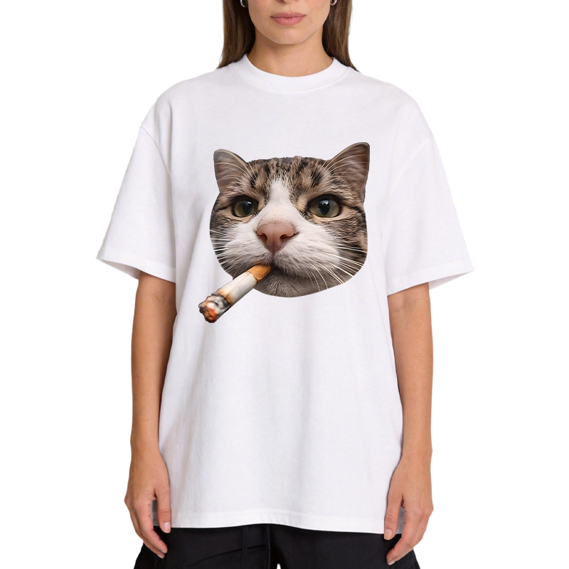 Tokyocanvas Smoking Cat Meme Classic T-Shirt