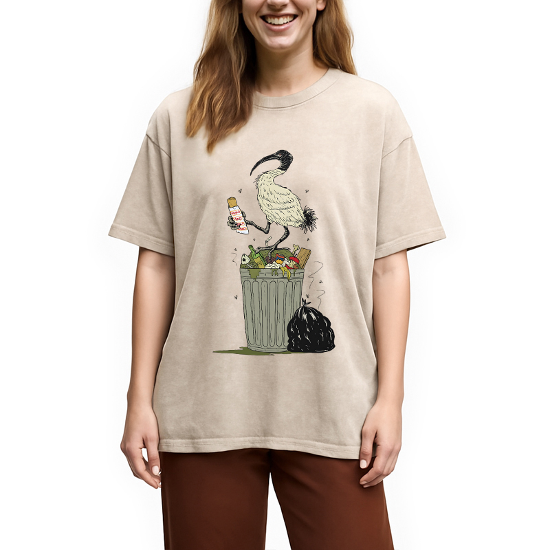 Tokyocanvas Bin Chicken Washed T-Shirt