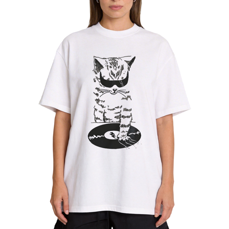 Tokyocanvas DJ Cat Classic T-Shirt