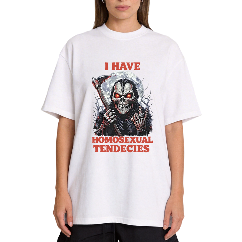 Tokyocanvas I Have Homosexual Tendencies Funny Werewolf Meme Classic T-Shirt
