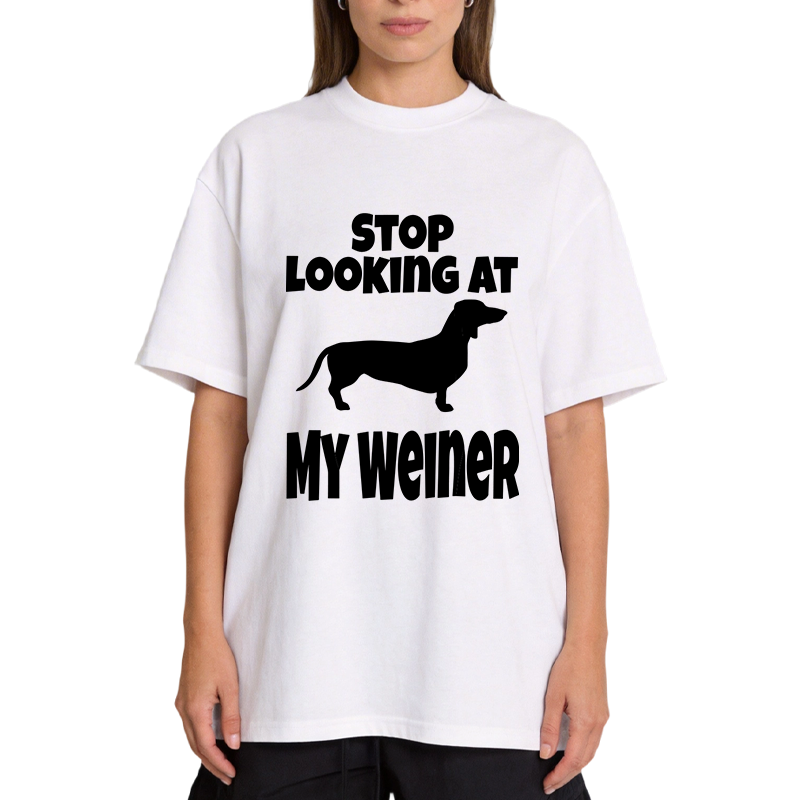 Tokyocanvas Stop Looking At My Weiner Classic T-Shirt