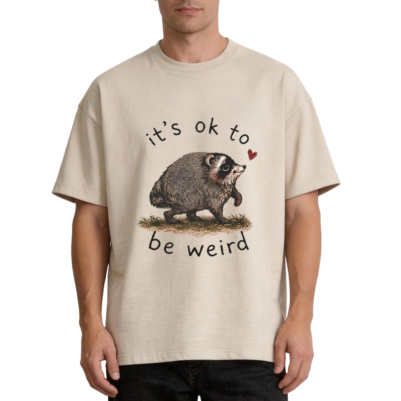 Tokyocanvas It’s OK to Be Weird Washed T-Shirt