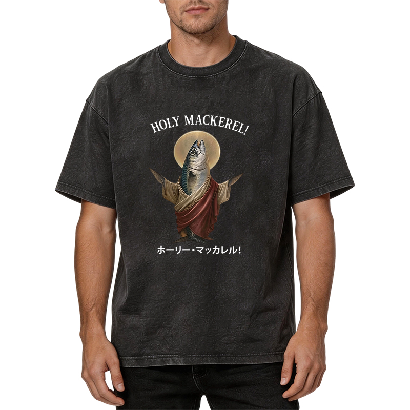 Tokyocanvas Holy Mackerel Washed T-Shirt