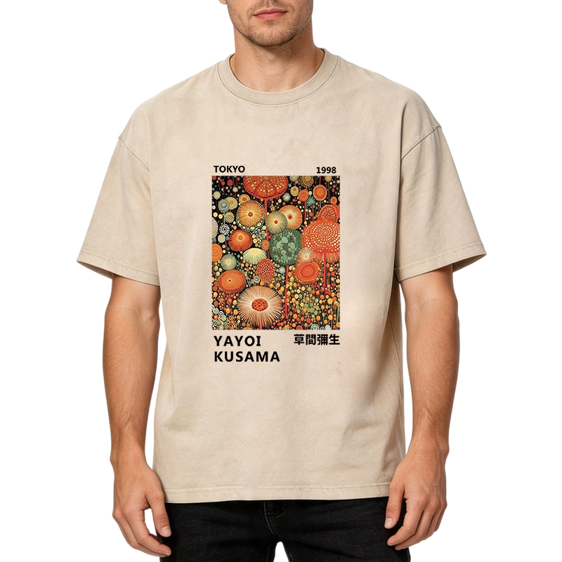 Tokyocanvas Dotted Bloom Washed T-Shirt