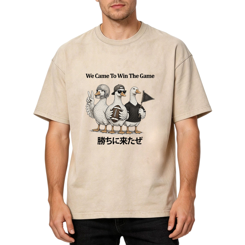 Tokyocanvas Football Goose Washed T-Shirt