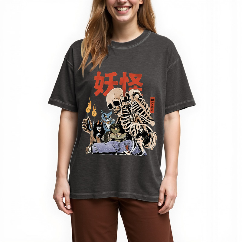 Tokyocanvas The Yokai Club Gradient Washed T-Shirt