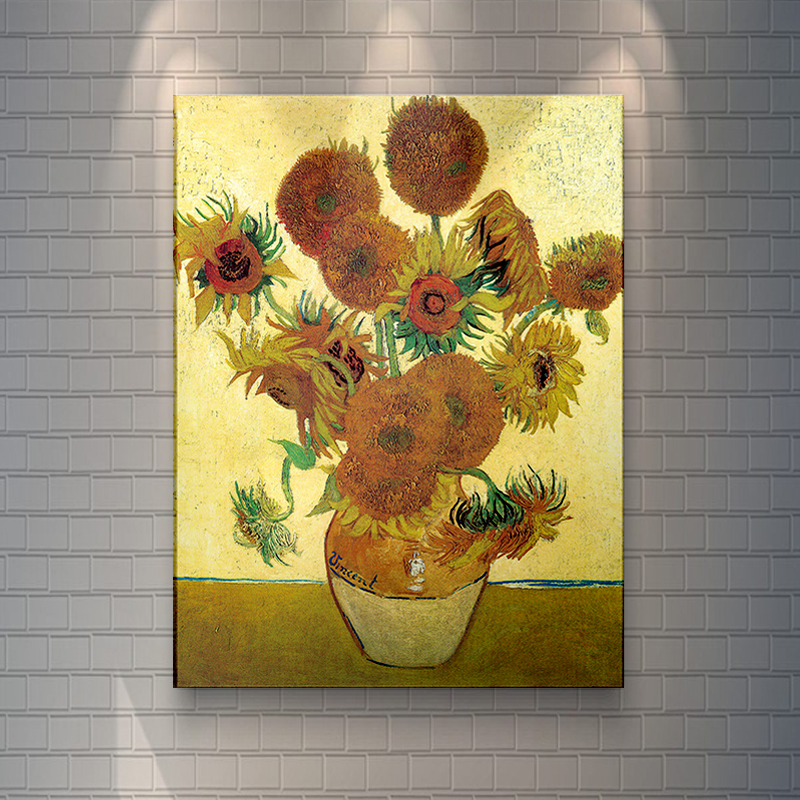 Tokyocanvas Sunflowers in a Vase Print