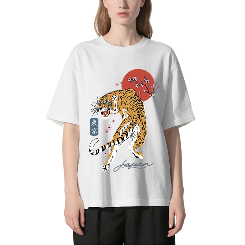 Tokyocanvas Tiger Blossom Japanese Sakura Classic T-Shirt