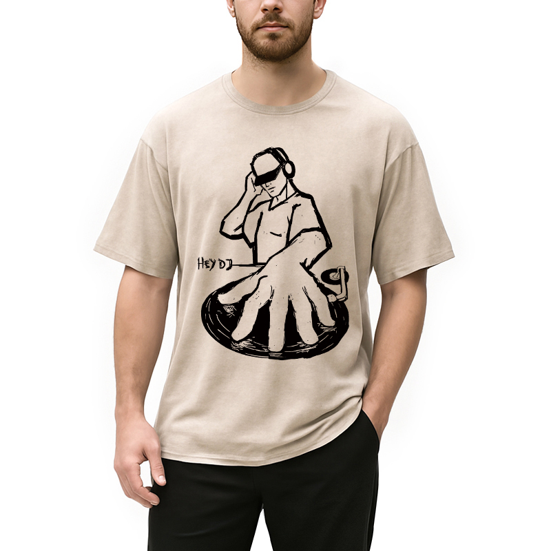 Tokyocanvas Hey DJ Washed T-Shirt