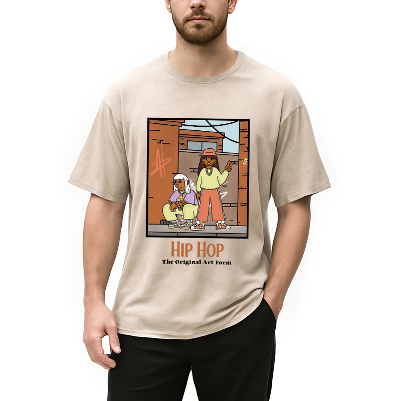Tokyocanvas Hip Hop The Original Art Form Washed T-Shirt