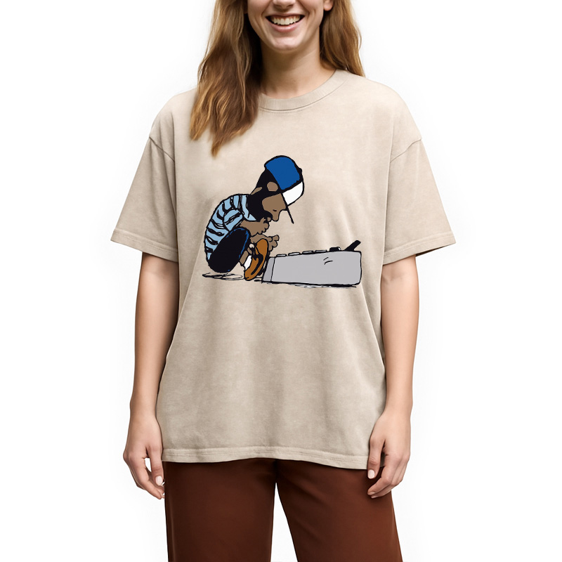 Tokyocanvas J Dilla Design Washed T-Shirt