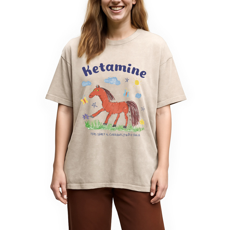 Tokyocanvas I Do Ketamine Washed T-Shirt